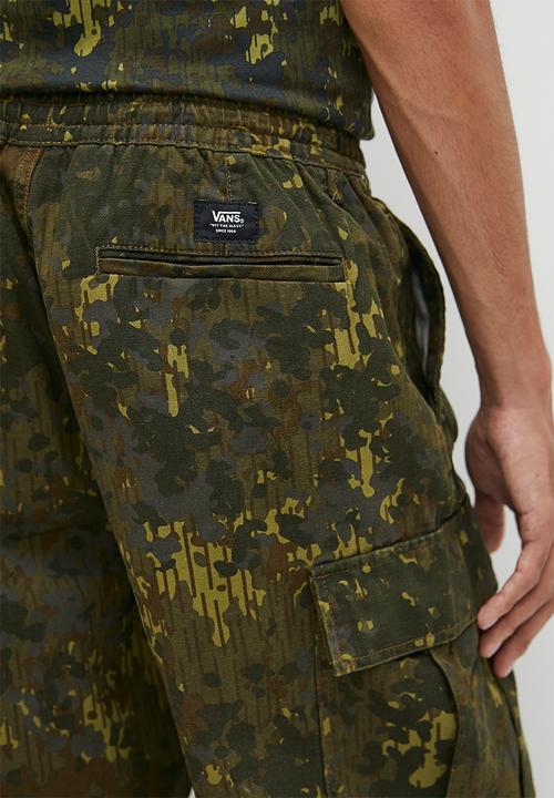 Vans - Range cargo baggy tapered elastic pant grape leaf - green 