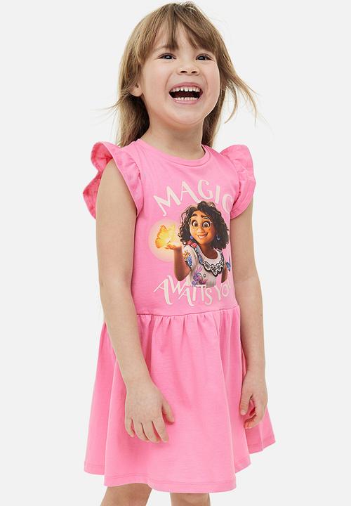 H&M - Printed cotton dress - pink encanto