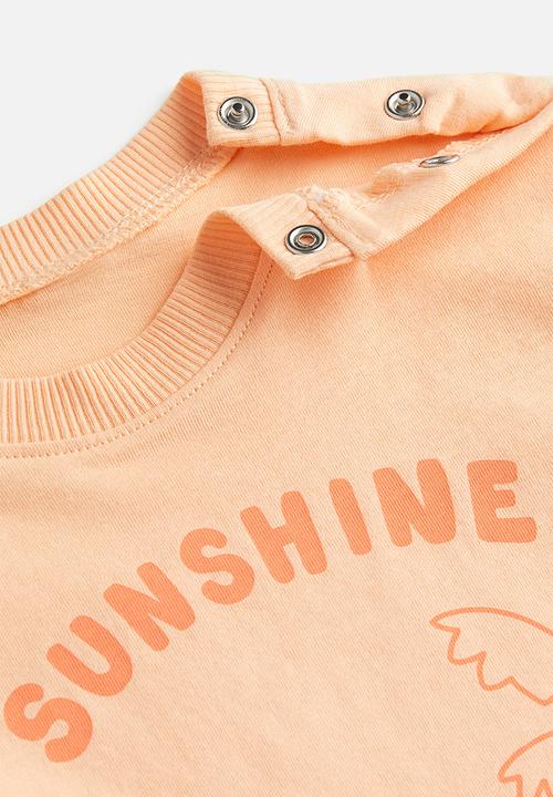 H&M - Printed t-shirt - apricot palm trees 