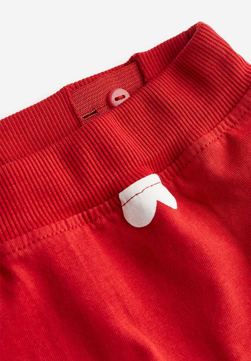 H&M - 2 Piece patterned jersey set - red hearts 