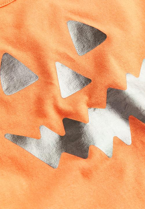 H&M - Printed t-shirt - orange pumpkin