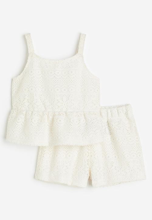 H&M - 2-Piece lace set - white