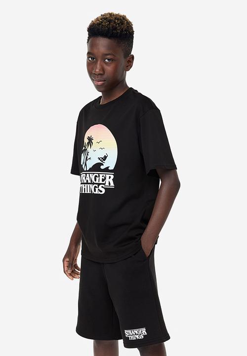 H&M - 2 Piece printed set - black stranger things