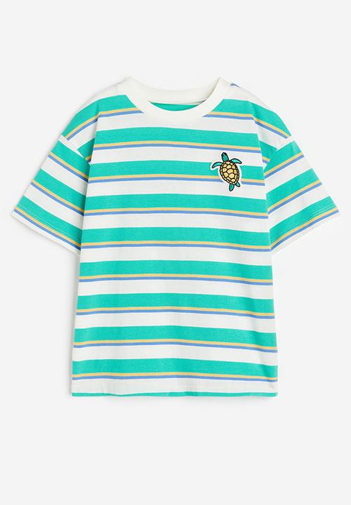 H&M - Jersey t-shirt - green turtle
