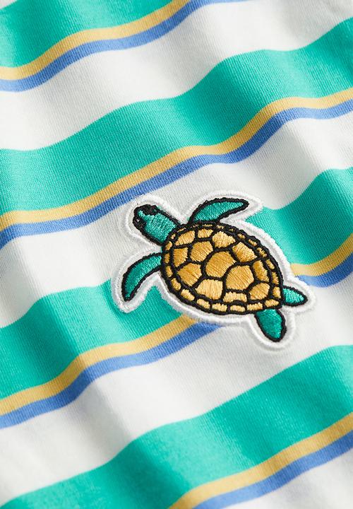 H&M - Jersey t-shirt - green turtle