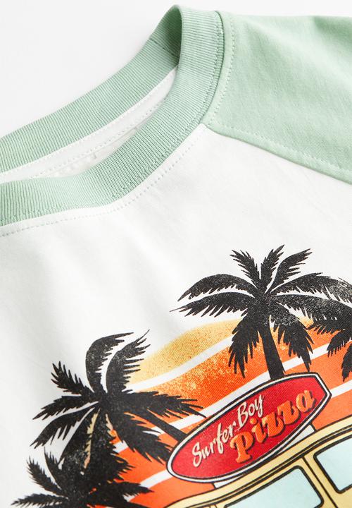H&M - Printed cotton t-shirt - white stranger things