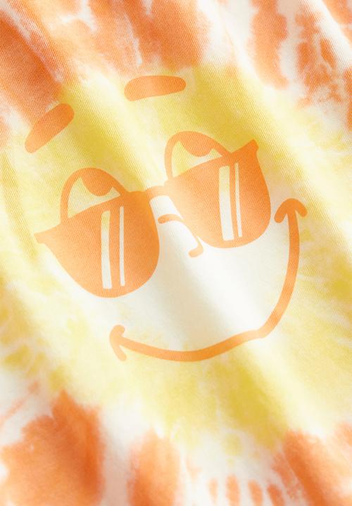 H&M - Jersey t-shirt - yellow tie-dye