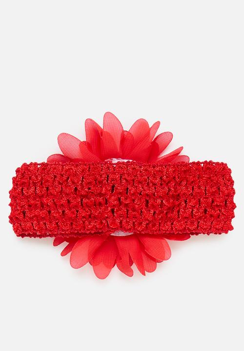 Pop Candy - Flower headband - red