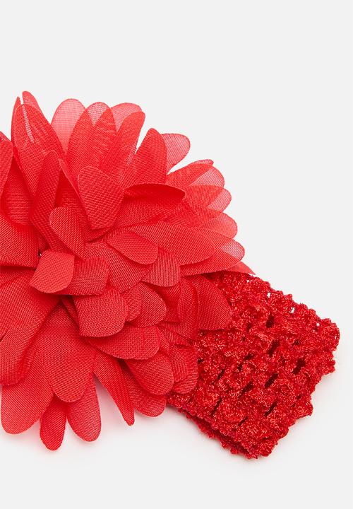 Pop Candy - Flower headband - red