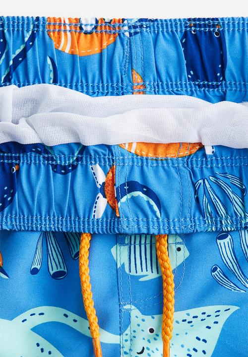 H&M - Patterned swim shorts - blue sea creatures