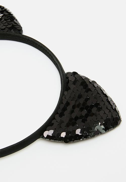 Pop Candy - Sequined headband - black