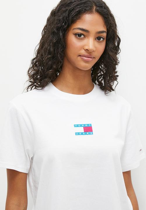 Tommy Hilfiger - Tjw cls pop badge tee - white