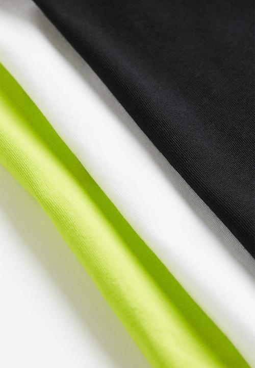 H&M - 3 Pack printed vest tops - lime green/game controllers  