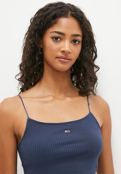 Tommy Hilfiger - Tjw crp pointelle rib top - blue