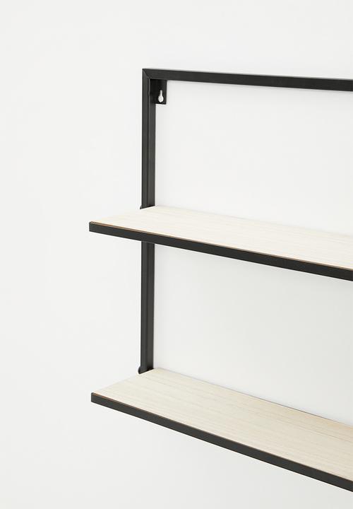H&S - Ava wall shelf - natural & black