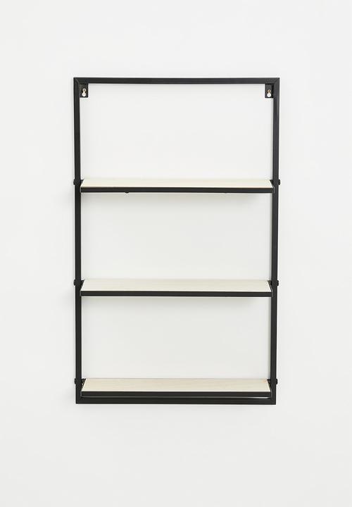 H&S - Hannah wall shelf - natural & black