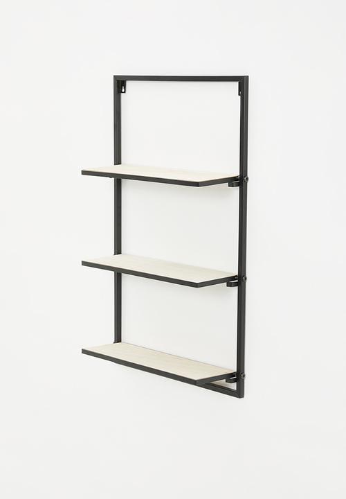 H&S - Hannah wall shelf - natural & black