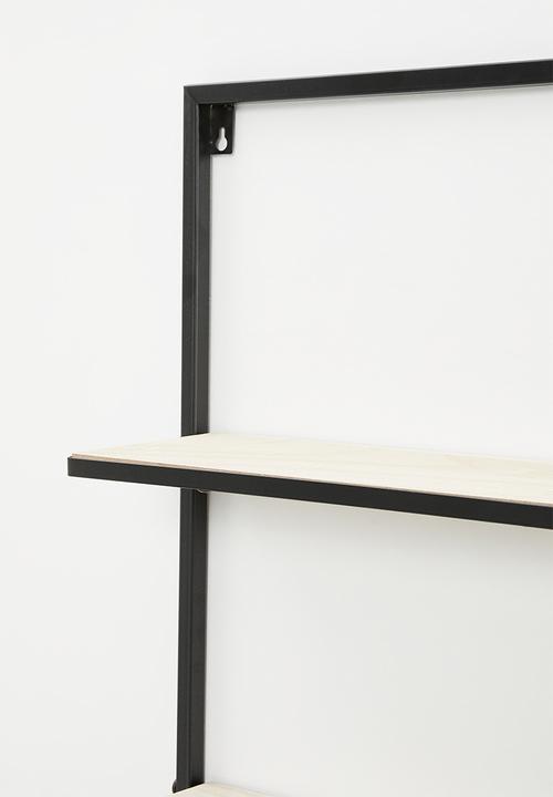 H&S - Hannah wall shelf - natural & black
