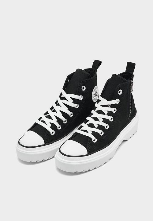 Converse - Chuck taylor all star lugged lift hi - black/black/white