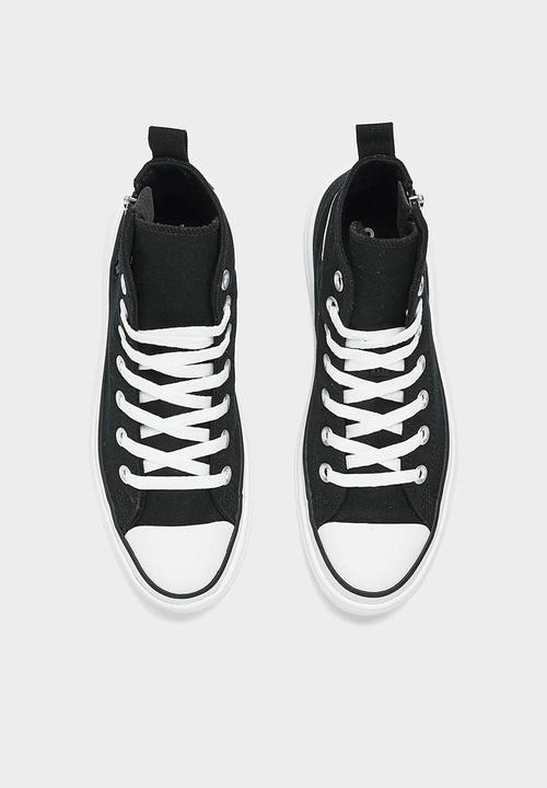 Converse - Chuck taylor all star lugged lift hi - black/black/white