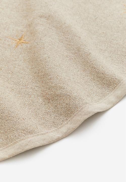 H&M - Linen-blend christmas tree mat - beige
