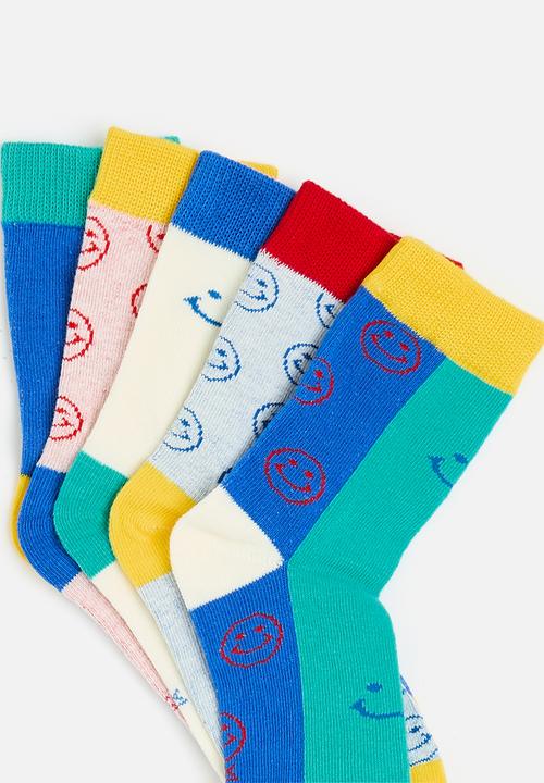Pop Candy - 5 pack printed socks - multi