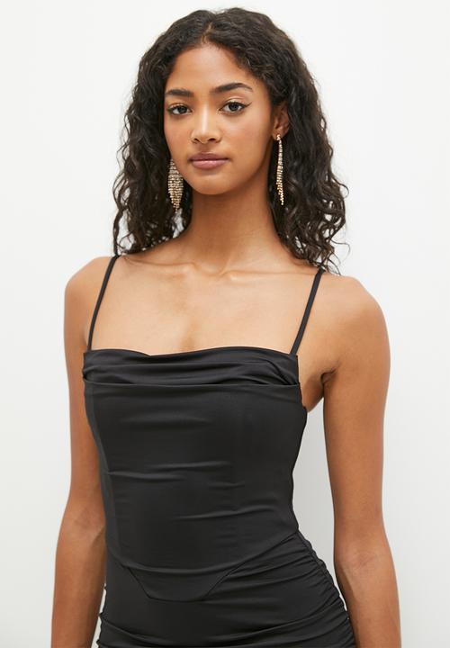 SISSY BOY - Making It Happen : Cowl Knit Maxi  - Black