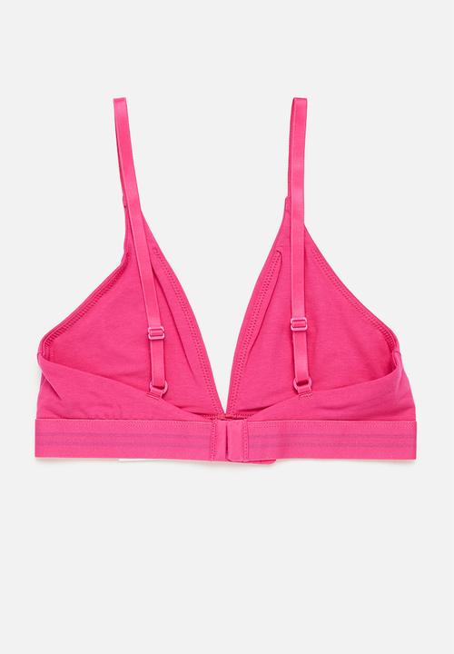 Tommy Hilfiger - THU Unlined triangle bra - hot magenta