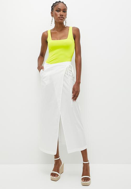Superbalist - Square neck bodysuit - lime