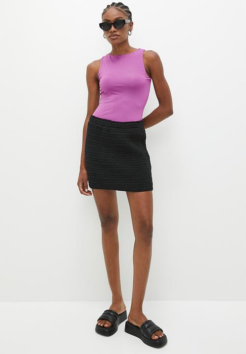 Superbalist - Single boatneck bodysuit - purple