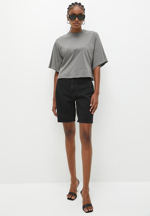 Superbalist - Boxy kimono top - charcoal