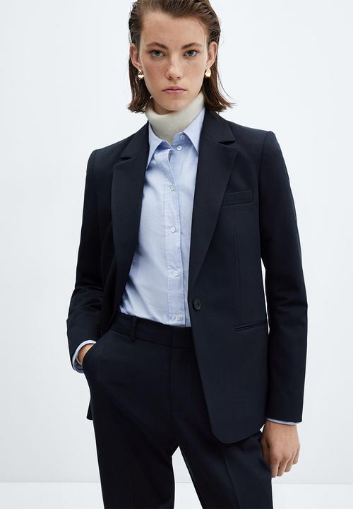 MANGO - Trousers boreal - navy