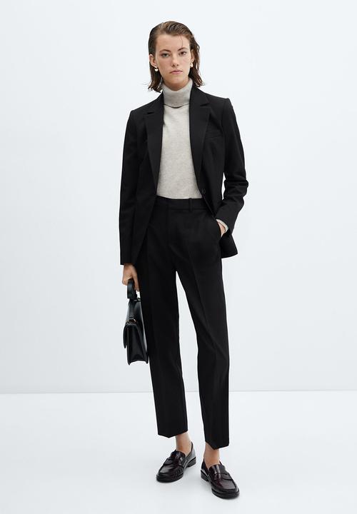 MANGO - Trousers boreal - black