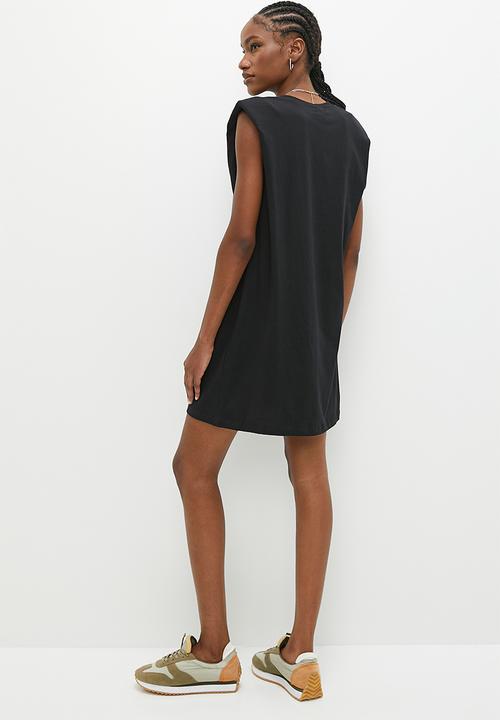 Superbalist - Shoulder detail dress - black