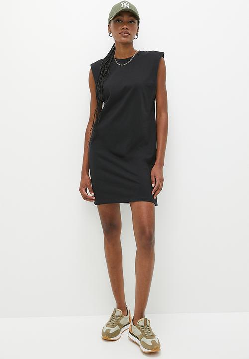 Superbalist - Shoulder detail dress - black