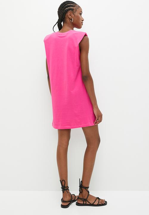 Superbalist - Shoulder detail dress - pink