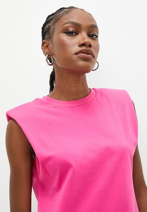Superbalist - Shoulder detail dress - pink