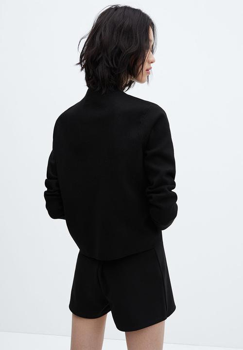 MANGO - Sweater chimney - black