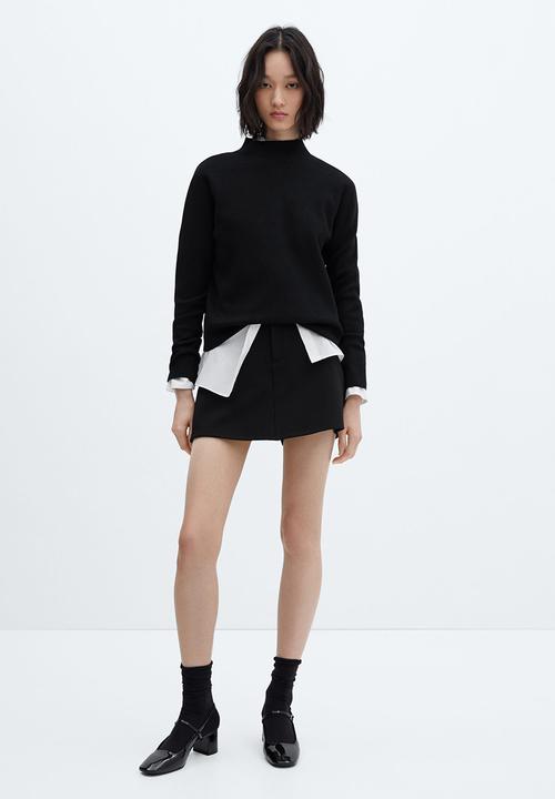 MANGO - Sweater chimney - black