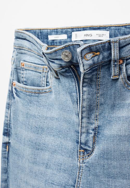 MANGO - Jeans abby - open blue
