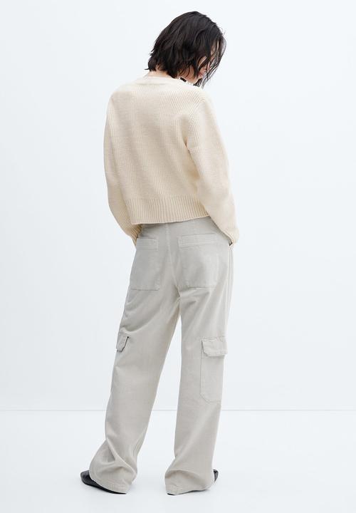 MANGO - Cardigan caracola - light beige