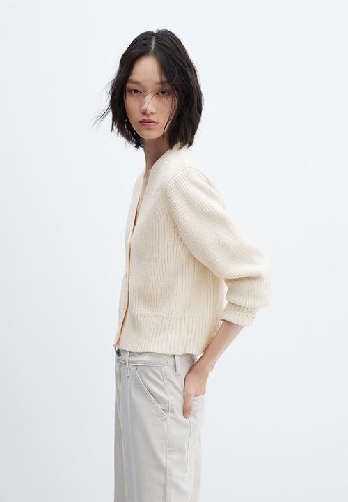 MANGO - Cardigan caracola - light beige