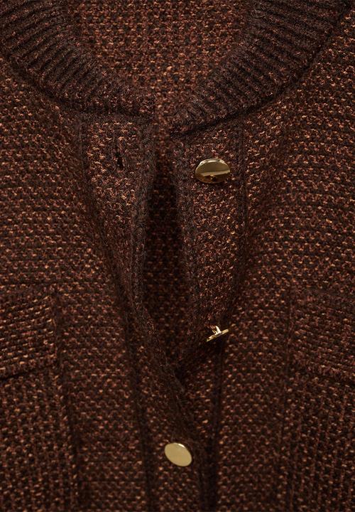 MANGO - Cardigan chase - brown