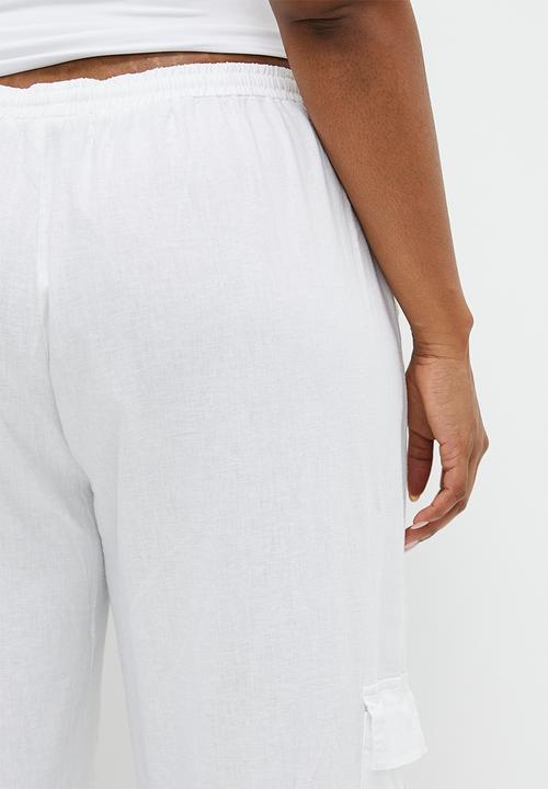 Cotton On - Plus Haven Utility Wide Leg Pant - White