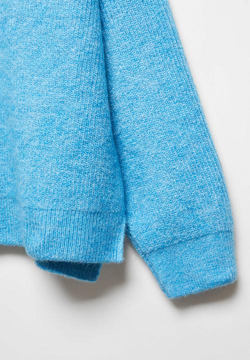 MANGO - Plus sweater raven - turquoise / aqua