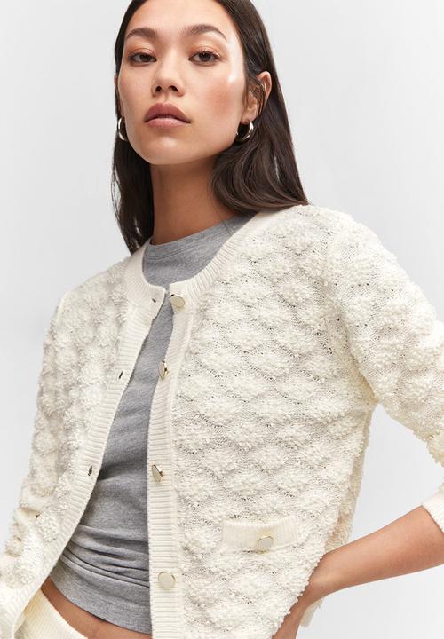 MANGO - Cardigan mbappe - light beige