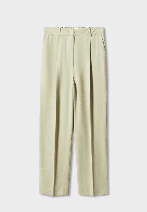 MANGO - Plus trousers bruno - light/ pastel green