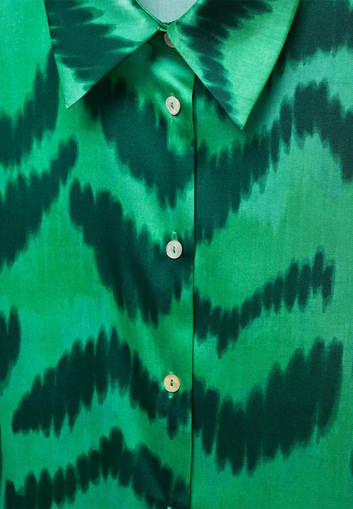MANGO - Plus shirt medal - green