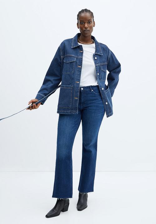 MANGO - Plus jacket susan - open blue