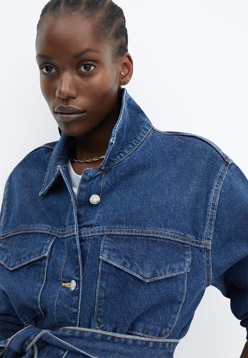 MANGO - Plus jacket susan - open blue